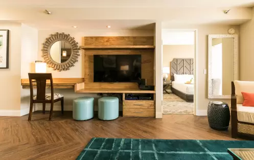 Aston Waikiki Beach Tower - One Bedroom Ocean View Living Room Aston Waikiki Beach Tower - One Bedroom Ocean View Living Room